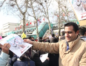 حضور دبیرکل و اعضای حزب در راهپیمایی 22 بهمن