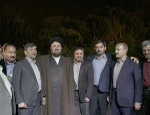 دیدار اعضای حزب مردم سالاری با یادگار امام خمینی (س)